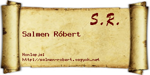 Salmen Róbert névjegykártya